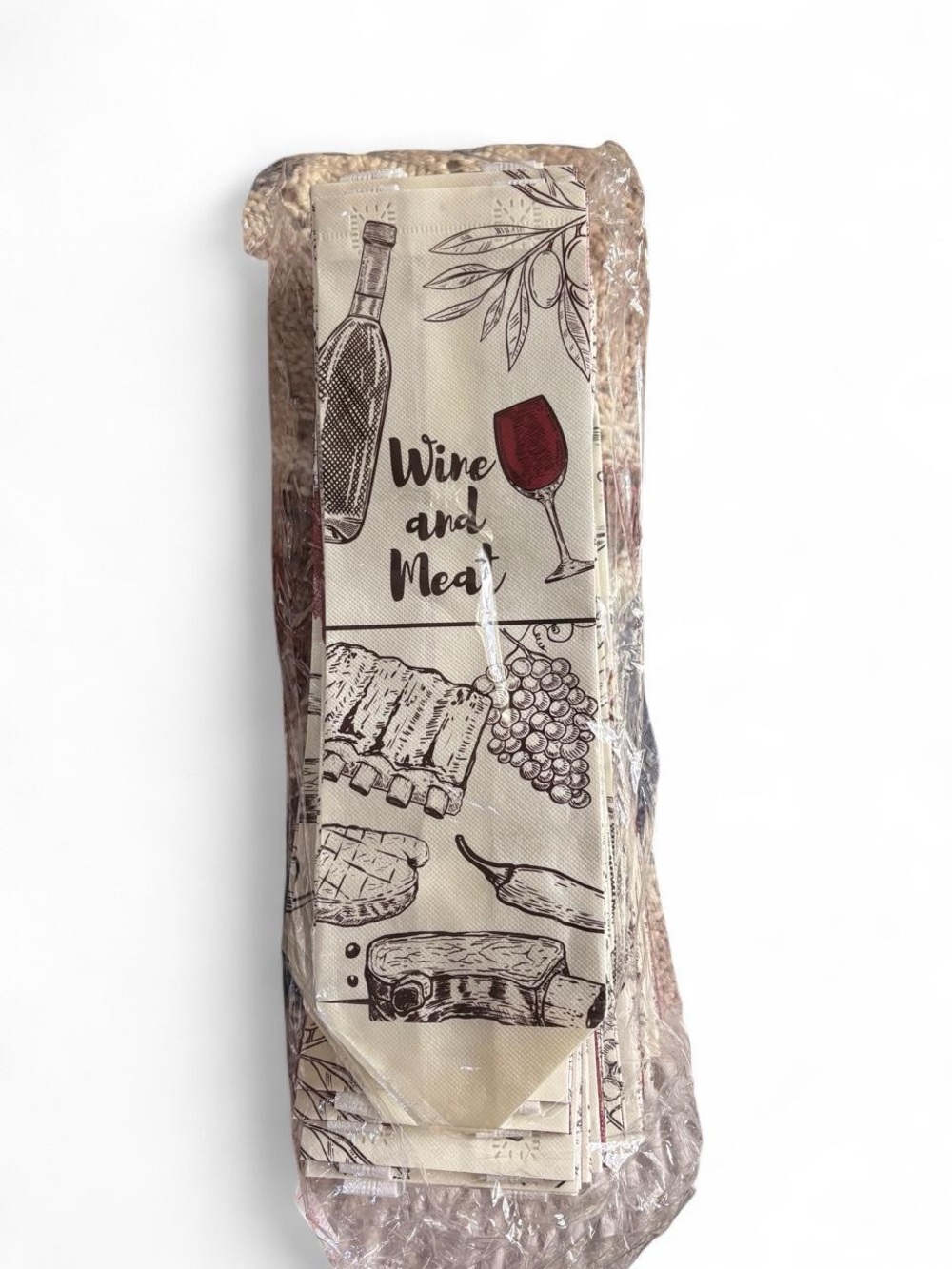 Wine and Meat reusable gift bags